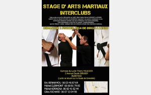 KARATE/SELF DEFENSE-KRAV MAGA : Stage interclubs