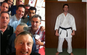 Karate : une ceinture noire bien fêtée, merci Jean Noel...