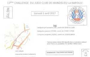 JUDO JU JITSU SELF DEFENSE: CHALLENGE DU JUDO CLUB DE MANDELIEU  