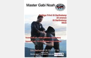 KARATE : stage KRAV MAGA à Nice GABY NOAH 8e Dan