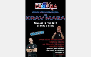 KARATE : Stage KRAV MAGA