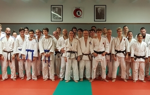 JUDO JU JITSU SELF DEFENSE  ENTRAINEMENT EN COMMUN AU DOJO DE VALLAURISS