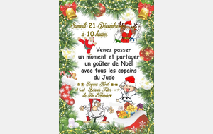 JUDO JU JITSU SELF DEFENSE GOÛTER DE NOËL