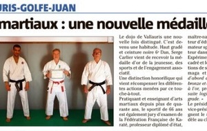 Serge CARLIER et le DOJO de VALLAURIS dans NICE-MATIN