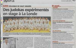 Judo Jujitsu Stage des hauts gradés 