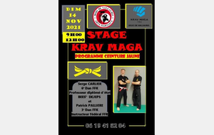 STAGE KRAV MAGA (ceinture jaune)