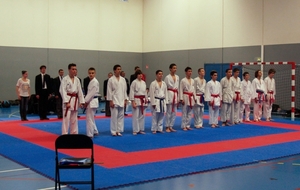 Poule Cadets championnat departemental : Maxime Coignet 2e en partant de la droite