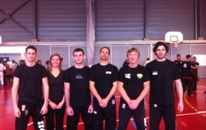 Grarcia Ludovic, Jessica Mouradian, Eric Mosconi, Serge Calier et David Sicsic au stage pluri disciplines du 02 02 2014