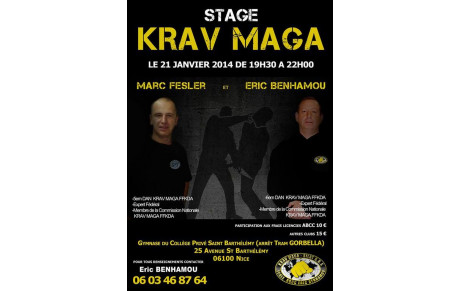 SELF DEFENSE KRAV MAGA STAGE EXPERTS FEDERAUX