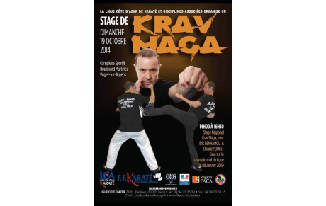 KRAV MAGA : dimanche 19 octobre Stage Krav Maga à Puget sur Argens