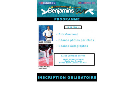 JUDO: BENJAMINS TOUR