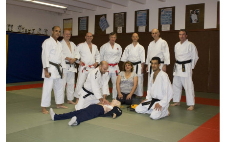 Recyclage secourisme pour les professeurs du Dojo de Vallauris