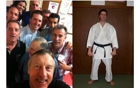 Karate : une ceinture noire bien fêtée, merci Jean Noel...