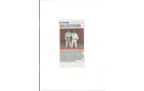 JUDO: Les honneurs de la presse pour Joël Schwartz