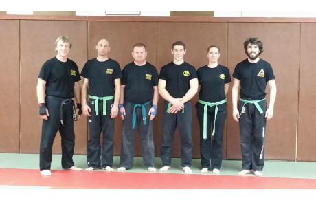 SELF DÉFENSE KRAV MAGA : promotion ceintures vertes février 2016