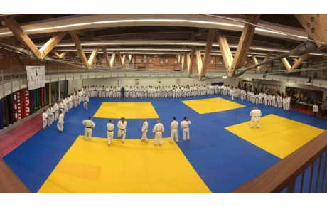 JUDO JU JITSU SELF DEFENSE  ENTRAINEMENT EN COMMUN AU STADE LAURENTIN