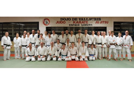 JUDO JU JITSU SELF DEFENSE  ENTRAINEMENT EN COMMUN A VALLAURIS