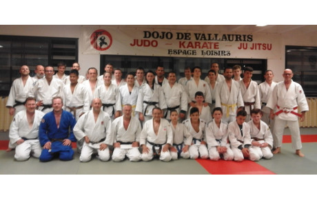 JUDO JU JITSU SELF DEFENSE  ENTRAINEMENT EN COMMUN A VALLAURIS