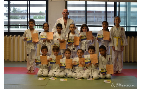 Judo: Remise des galons du premier groupe