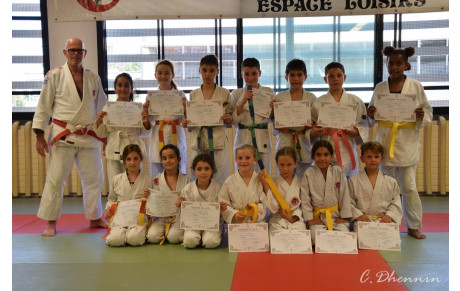 Judo: Remise des ceintures du deuxiéme groupe