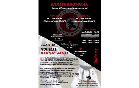 Une nouvelle section est née : KARATÉ SANTÉ  