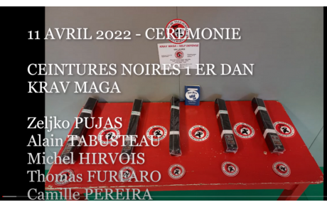 VIDEO KRAV MAGA : CEREMONIE DE REMISES DE CEINTURES NOIRES