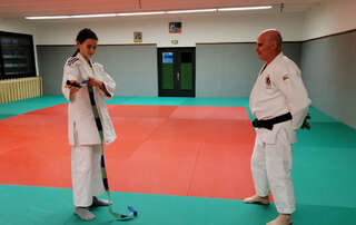 Judo Jujitsu Self Defense :Bengherbi Kahina, ceinture verte/bleue